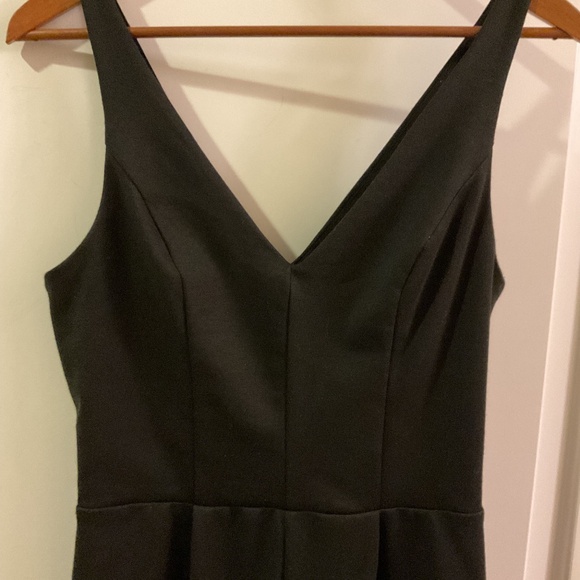 Black Jumpsuit by A New York Evereve Boutique double v neck - Picture 3 of 4